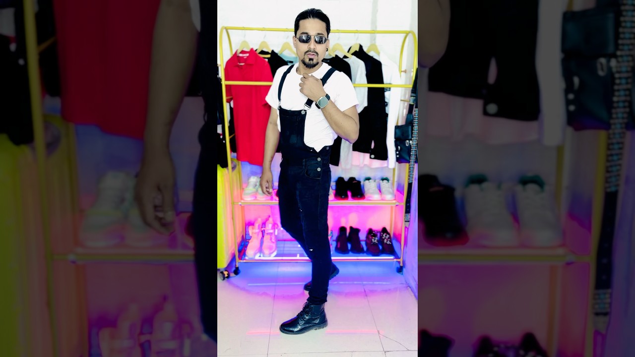Dungaree for men Outfit 😎?Zudio -men t shirt 👕 pink Dungarees for men ideas
