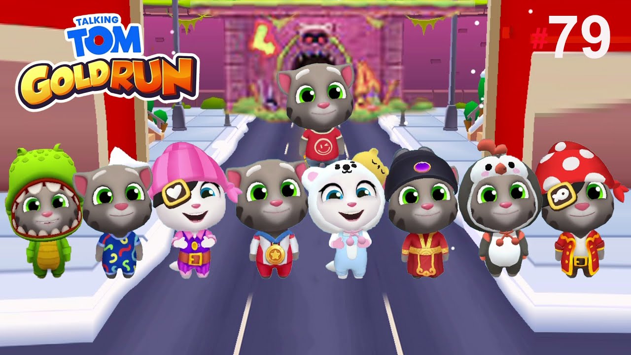 Talking Tom Gold Run Gameplay - Discover All The Characters (Android/ iOS) Part 79 FHD