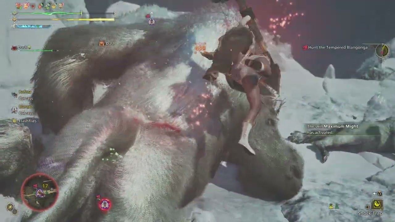 MH Wilds Tempered Blangonga Level 5 Hammer 4:54