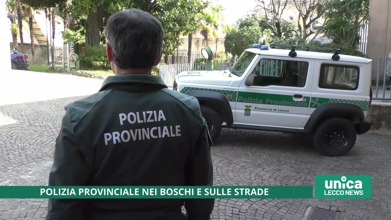 Polizia provinciale nei boschi e sulle strade