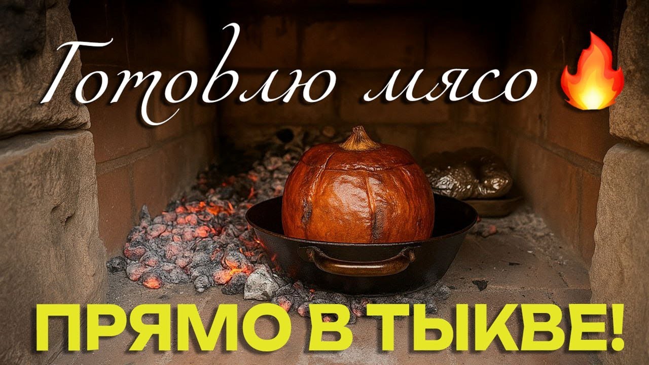 ГОТОВЛЮ МЯСО ПРЯМО В ТЫКВЕ!🔥