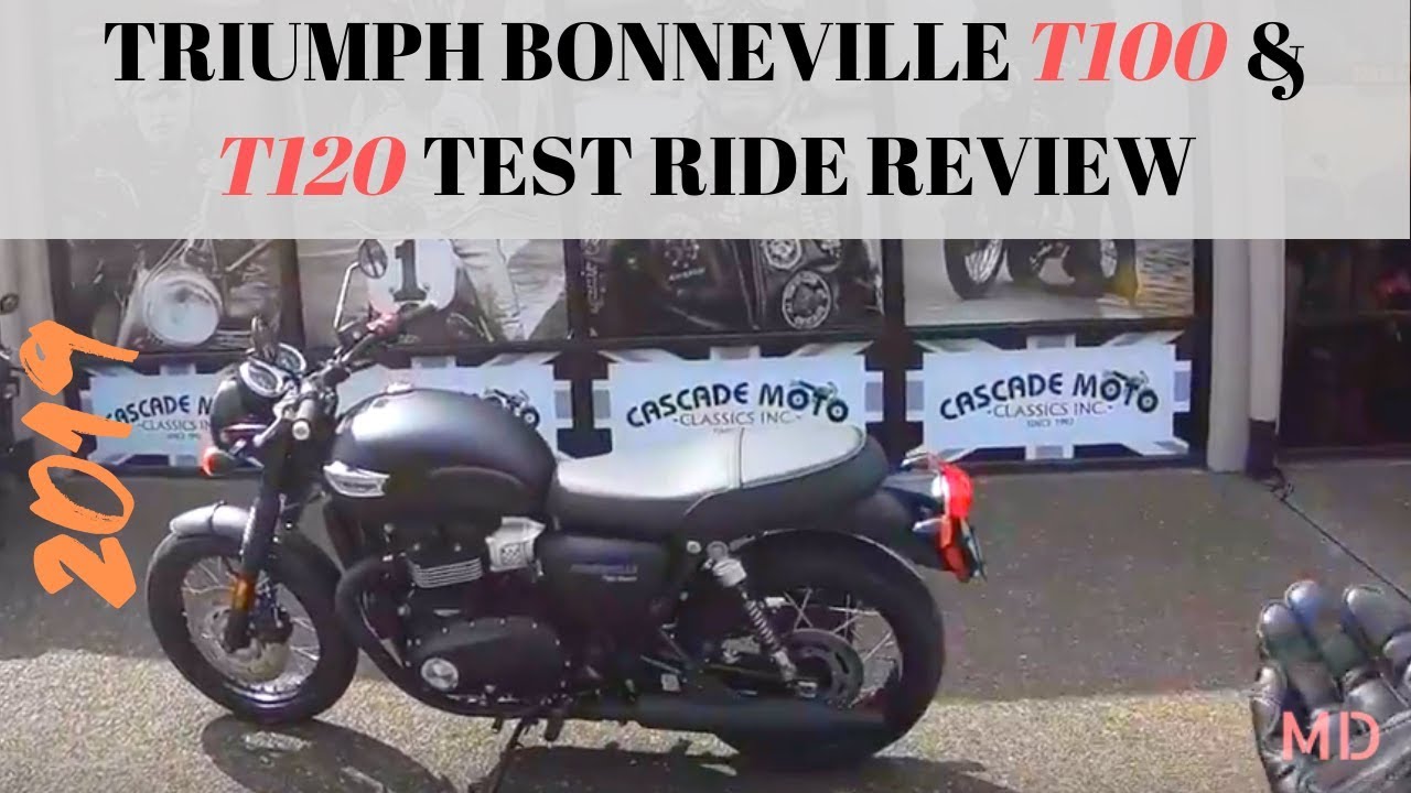 Triumph Bonneville T100 and T120 Test Ride Review #triumph #bonneville