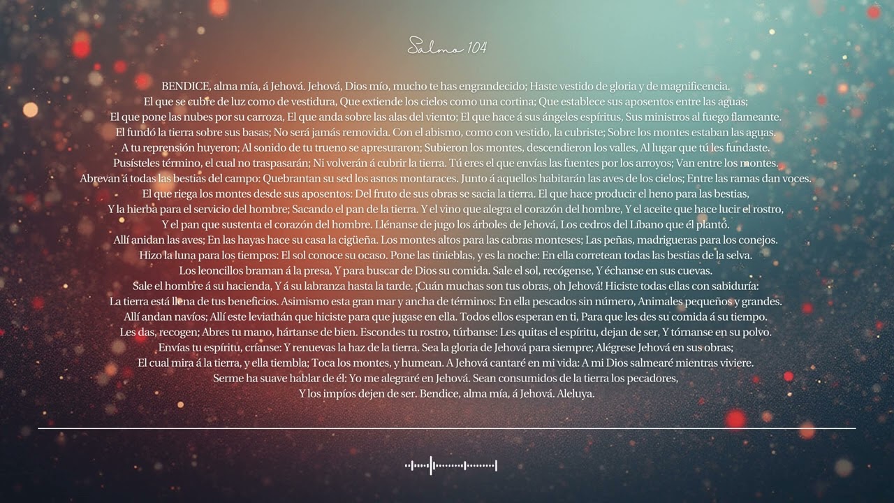 🌿 Salmo 104 | Creador de Todo | Canto bíblico CCM · Shuli Bible