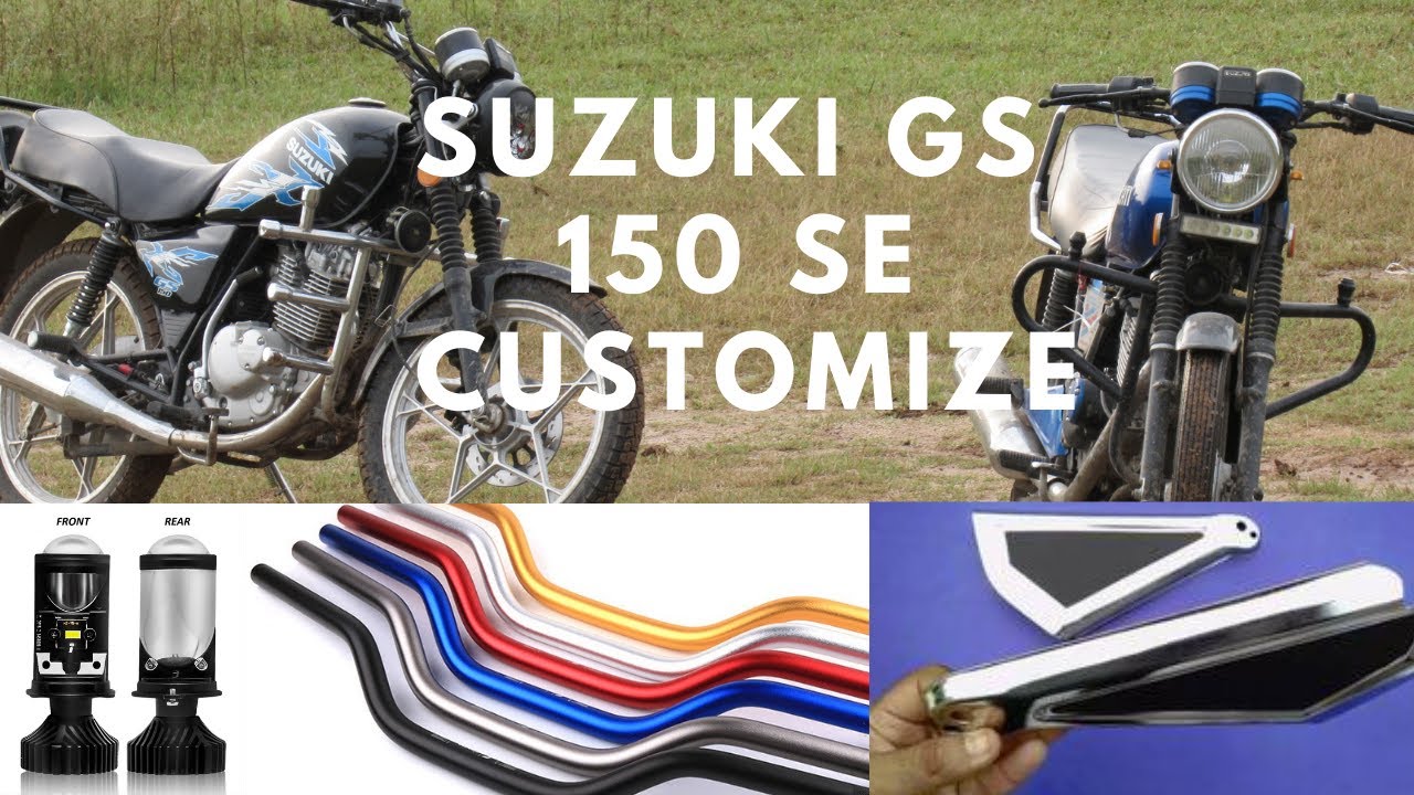 Suzuki GS 150 SE Parts Customize Xandu Mini Projector light Handle Plates