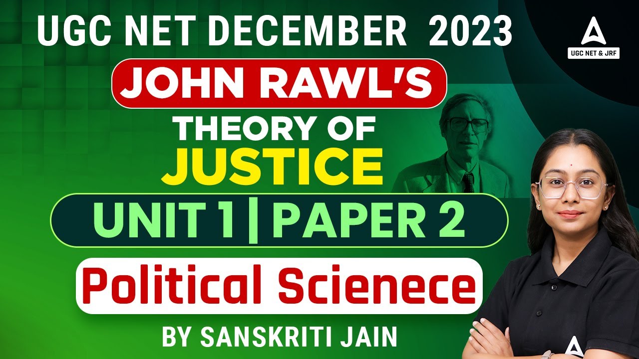 UGC Net December 2023 I John Rawl's Theory of Justice Unit 1 | Political Science Paper 2