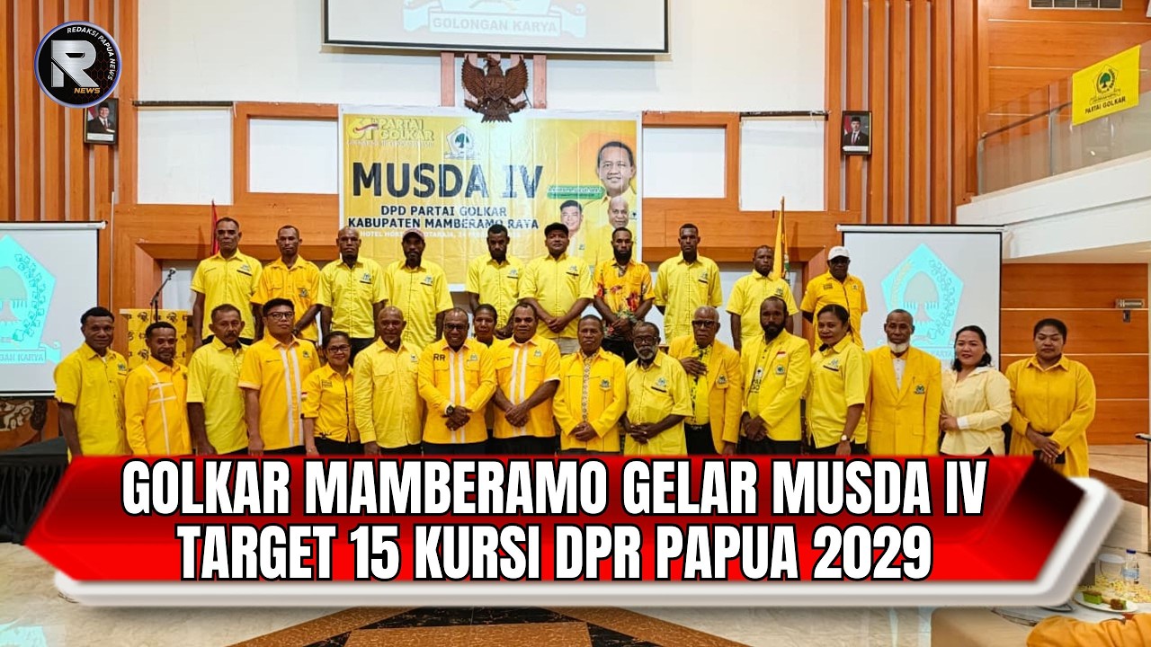 Golkar Mamberamo Raya Mantapkan Soliditas di Musda IV, Target 15 Kursi DPR Papua 2029