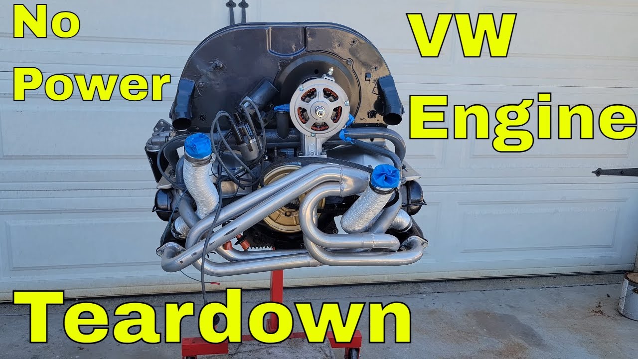 Air cooled VW ENGINE Teardown Full of surprises - NO POWER Why?