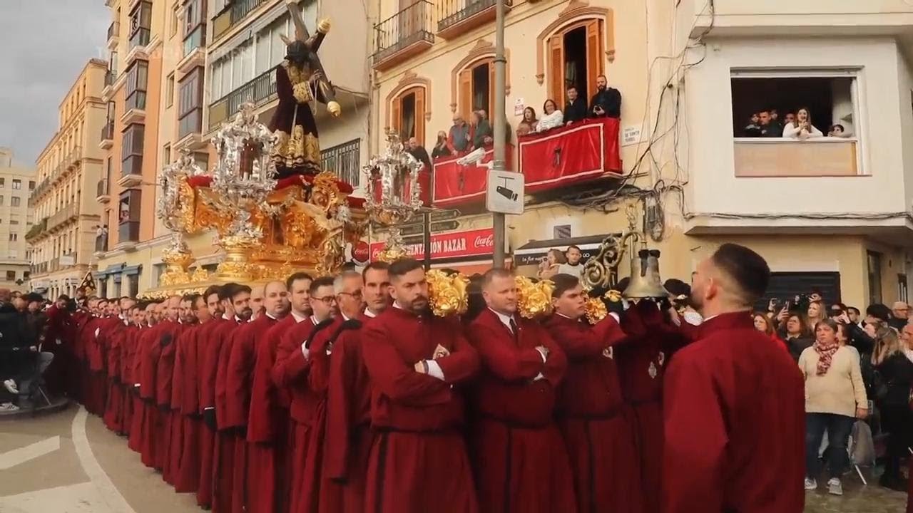 Easter procession takes to the streets of Malaga in Spain