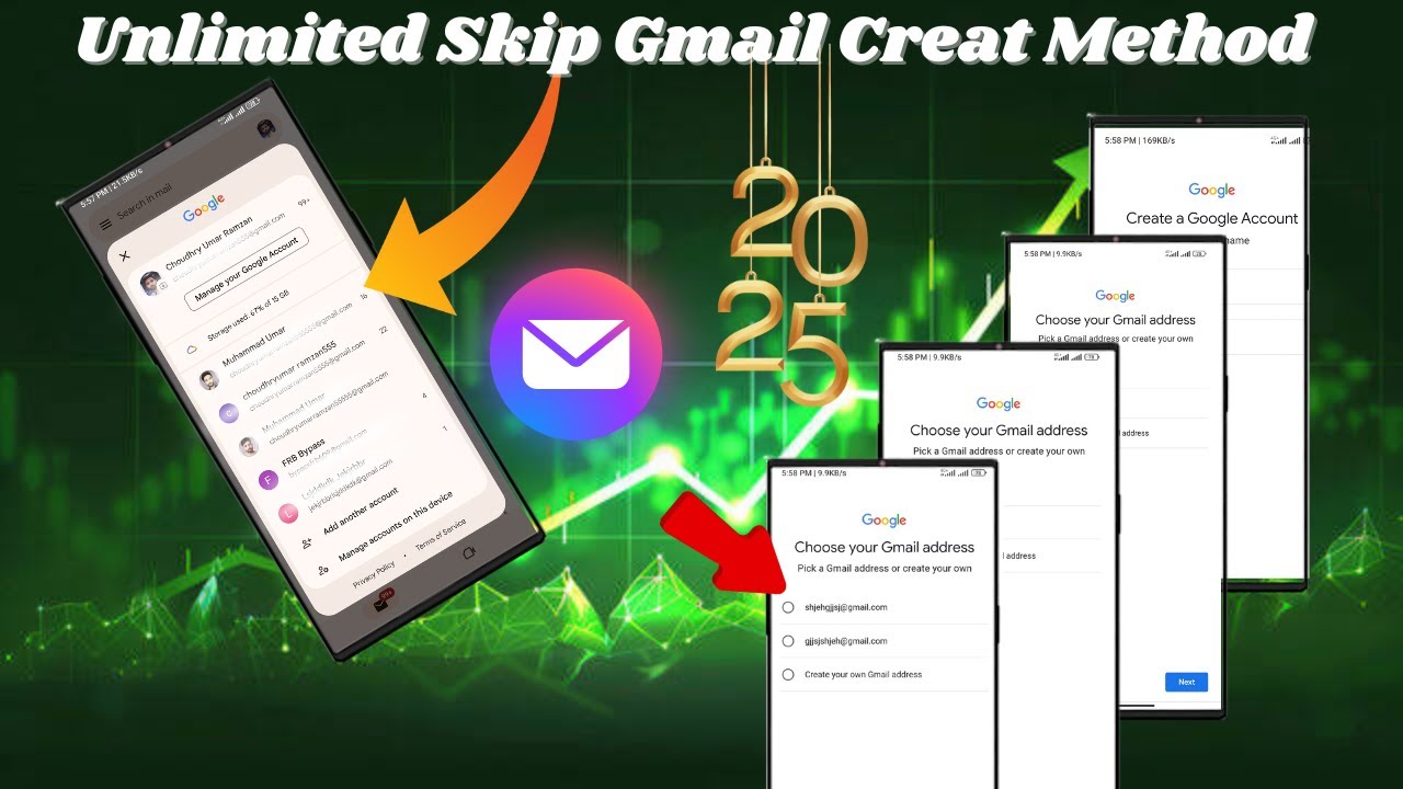 Unlimited Gmail Create Skip Gmail Create Method | New Method 2025 | 💯% Working | New Trick 2025