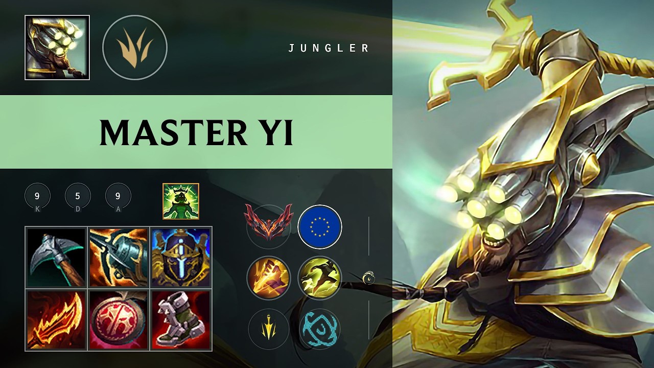 Master Yi Jungle vs Aatrox - EUW Grandmaster Patch 26.09