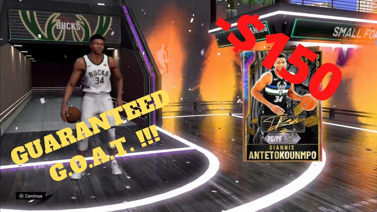 I SPENT $150 ON GUARANTEED G.O.A.T. PACKS!!! | NBA 2K20 MYTEAM