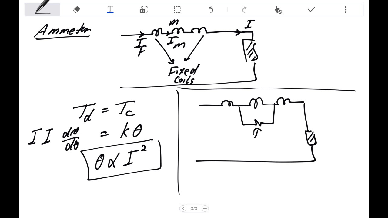 Electrodynamometer tutorial  (wattmeter)