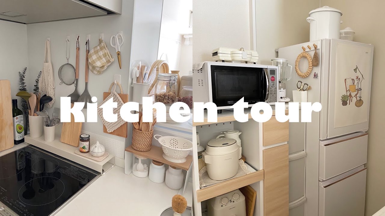 (sub)キッチンツアー🍳：私のこだわりのキッチンを紹介🙋🏻‍♀️Ｉキッチン収納Ｉ賃貸ＩIKEAＩダイソーＩ楽天Ｉkitchentour