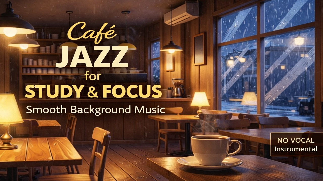 Cafe Jazz for Study & Focus – Smooth Background Music