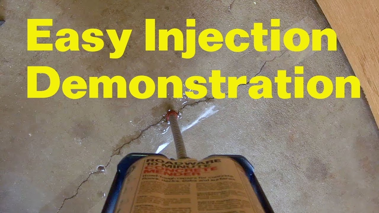 Less Invasive Crack Repair for Concrete Floors and Structures
