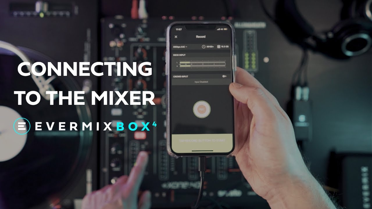 Запишите свой DJ-сет с помощью EvermixBox4: подключение к микшеру