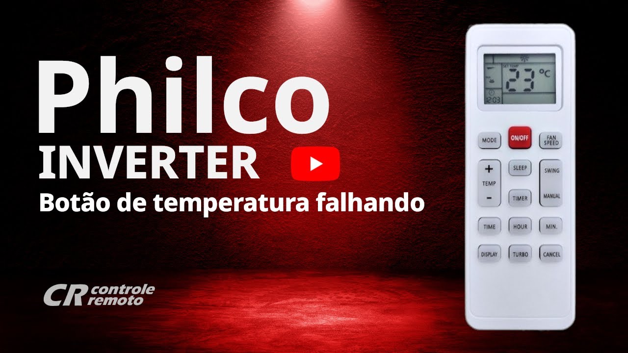 Como limpar o controle remoto do ar condicionado PHILCO Inverter com botão temperatura falhando. 😓