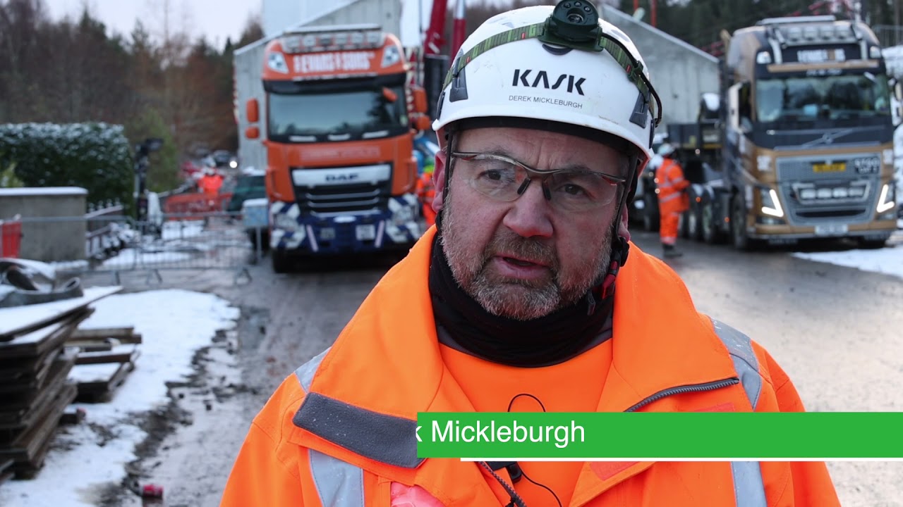 BAM MOY Rail bridge installation