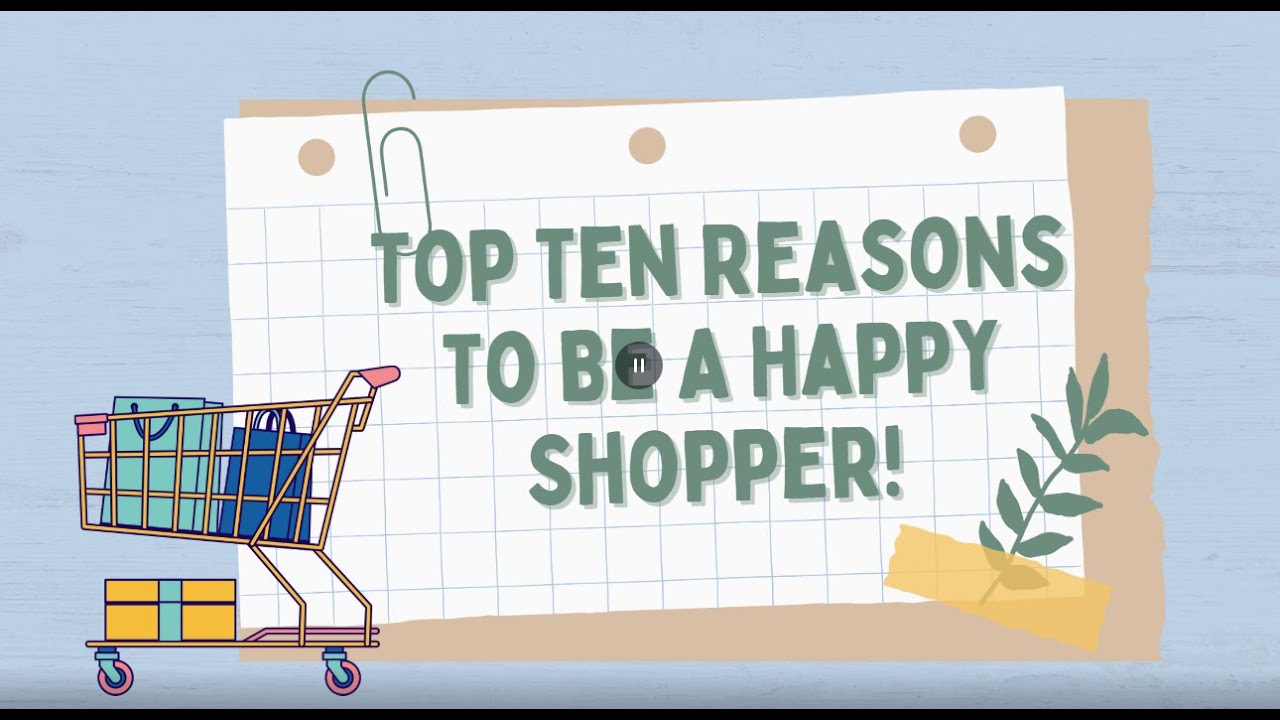 Top Ten Reasons To Be A Happy Shopper with papermadeprettier (Kay Cogbill)