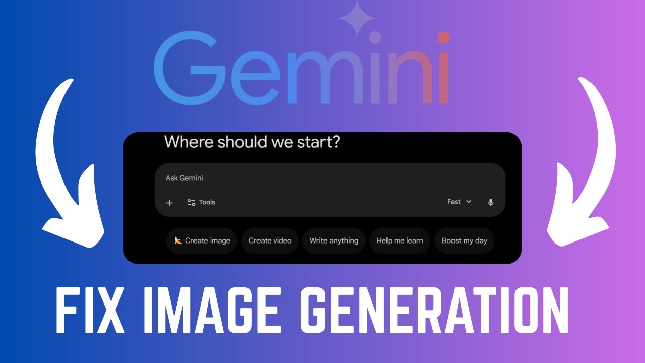 How To Fix Unable To Generate Image In Google Gemini