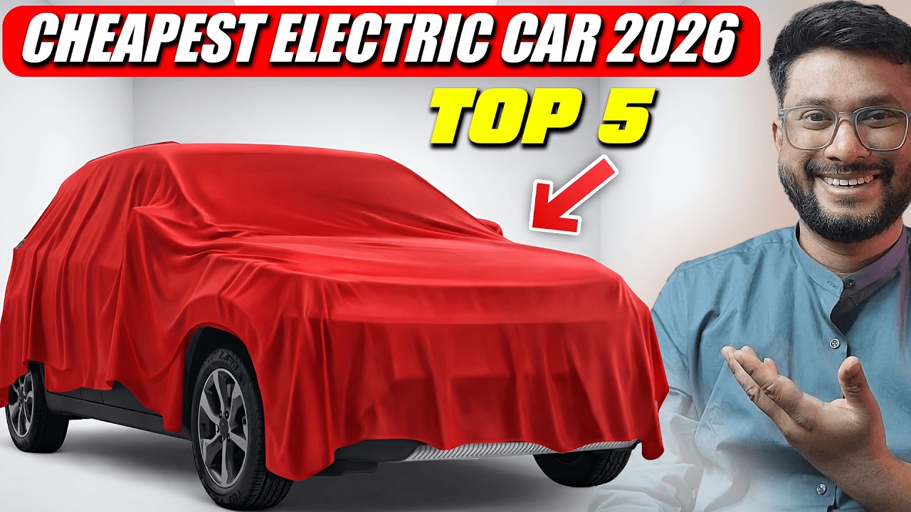 Top 5 CHEAPEST ELECTRIC CAR 2026 In India ! Top 5 Electric Car ! Motoautocar
