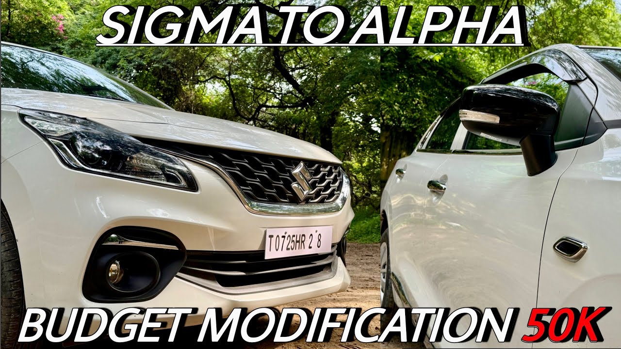 Baleno Modified Under 50K ✅ JUST 50K SIGMA TO ALPHA👌🏼 BALENO MODIFICATION 2025 PRICE 50K ACCESSORIES