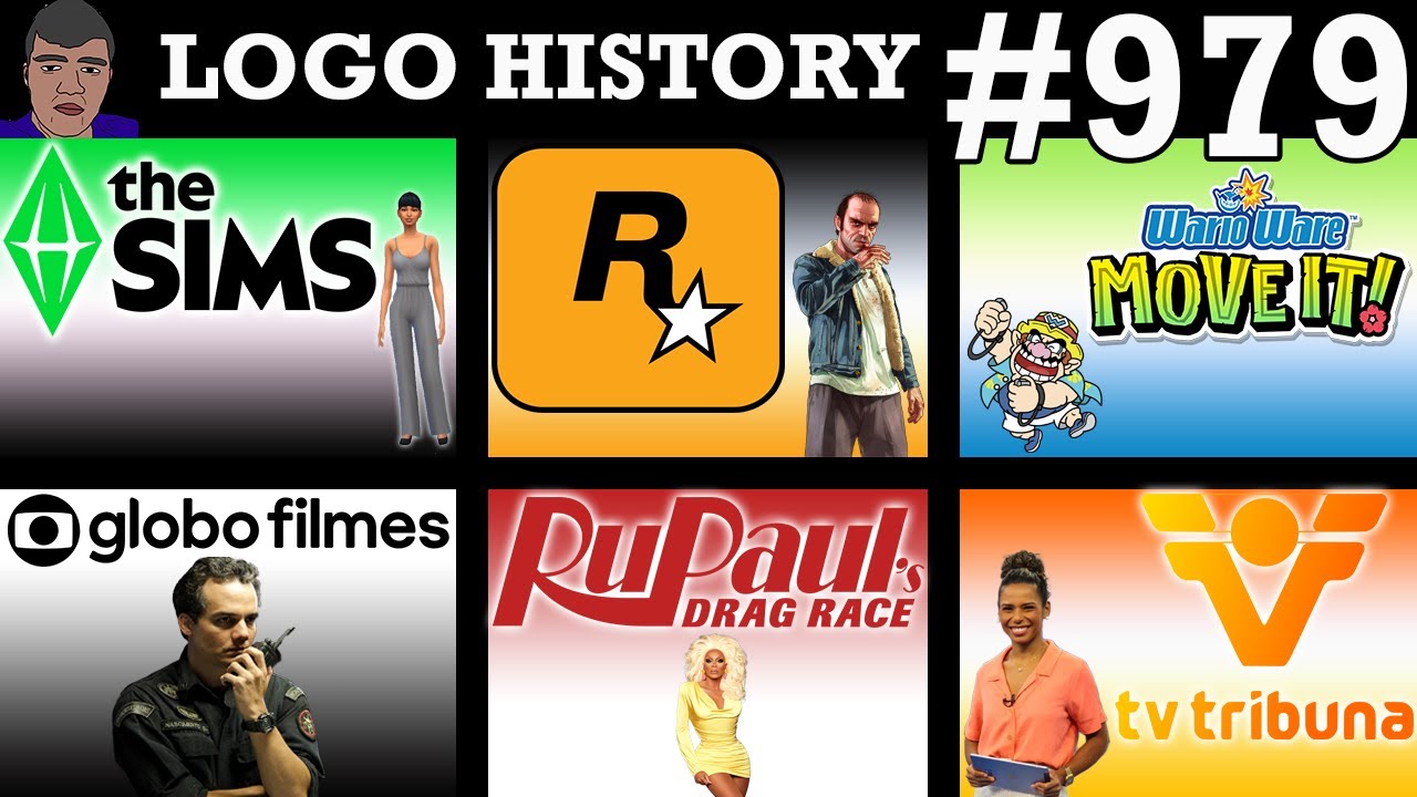 ИСТОРИЯ ЛОГОТИПА #979 — The Sims, Rockstar Games, RuPaul's Drag Race, WarioWare Move It! и многое...