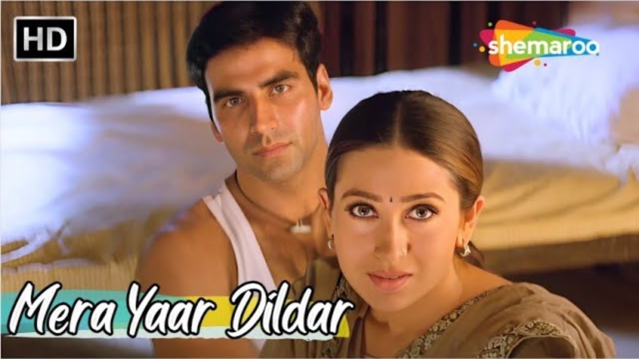 Mera Yaar Dildar | Karishma Kapoor, Akshay Kumar | Alka Yagnik Romantic Songs | Jaanwar Hit Songs