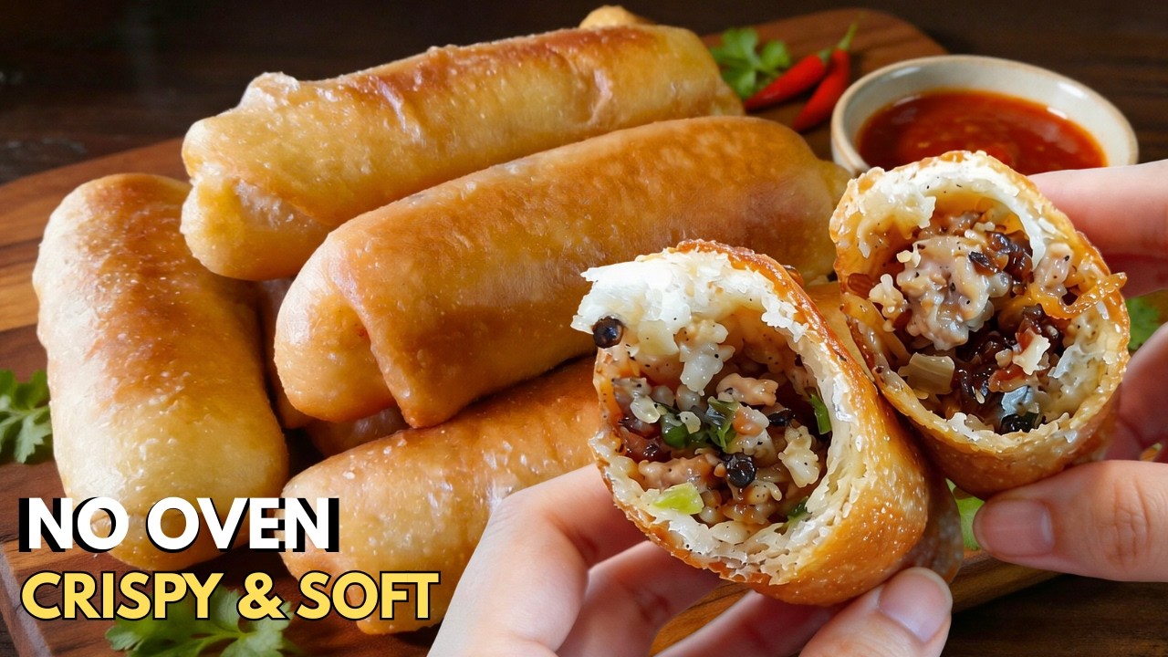 Завтрак без духовки | Хрустящие свиные булочки 🥟 мягкие внутри