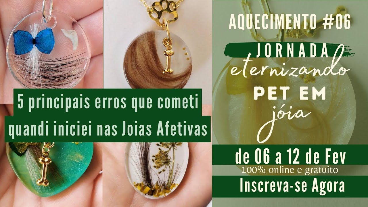 Principais ERROS que COMETI quando INICIEI nas JOIAS AFETIVAS DE MATERIAL PET