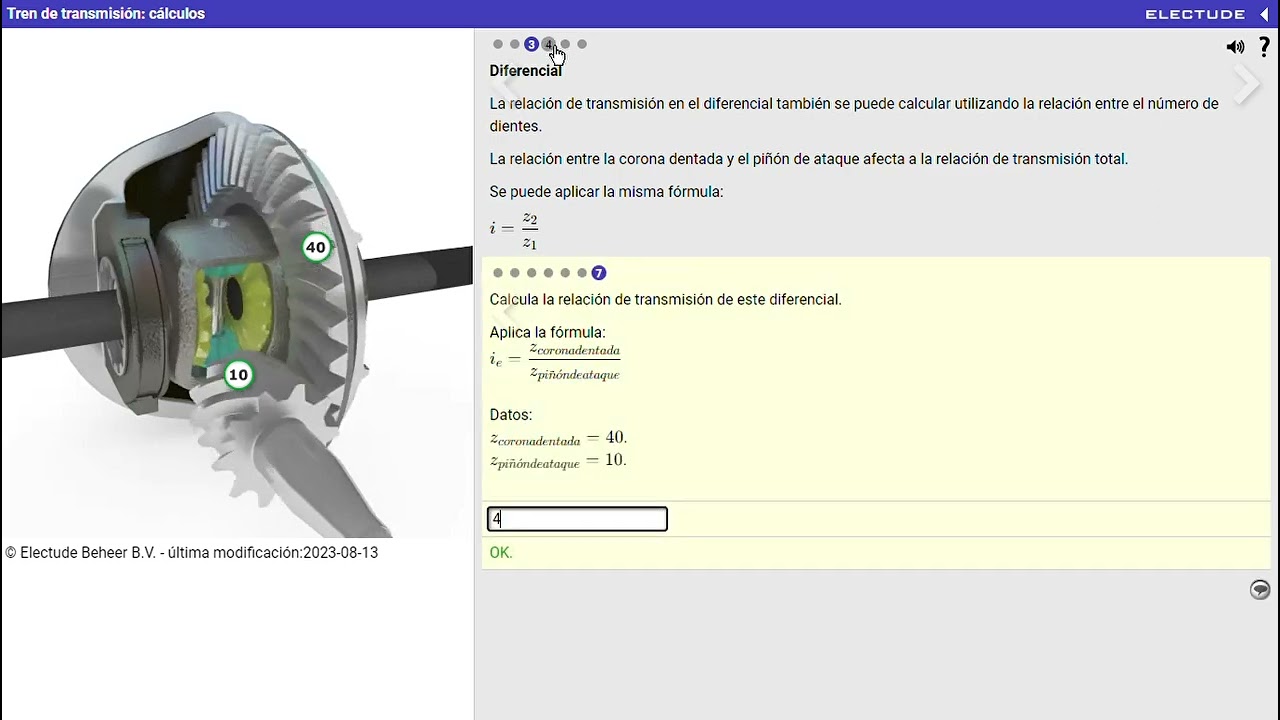 Tren de Transmisión: Cálculos ELECTUDE