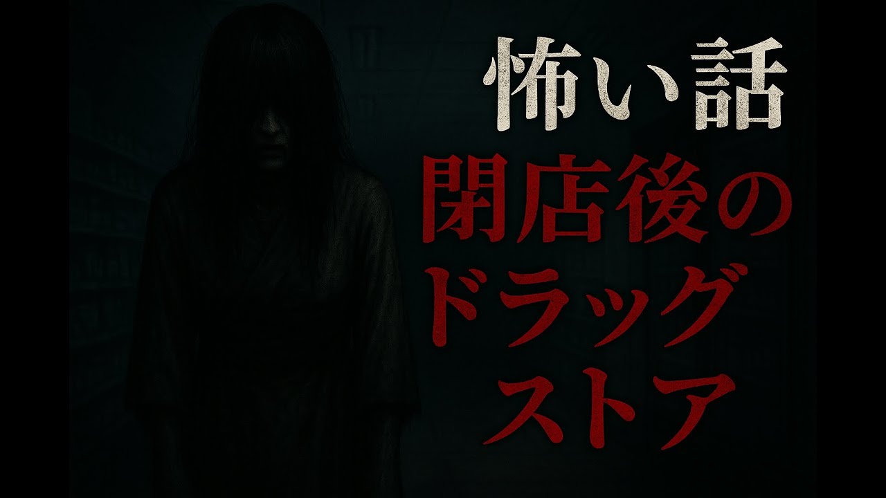 【怖い話】閉店後のドラッグストアに立つ影【ホラー朗読】