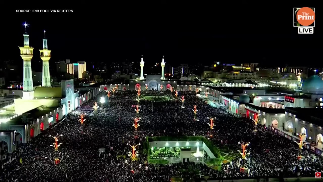 LIVE: Massive crowds attend funeral and burial of Ayatollah Ali Khamenei in Mashhad | Iran