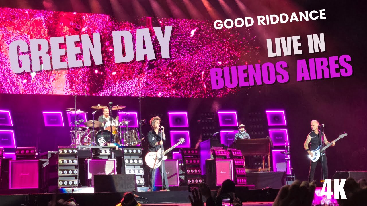 Green Day. Good Riddance. 03/09/2025. Live in Huracán. Buenos Aires, Argentina.
