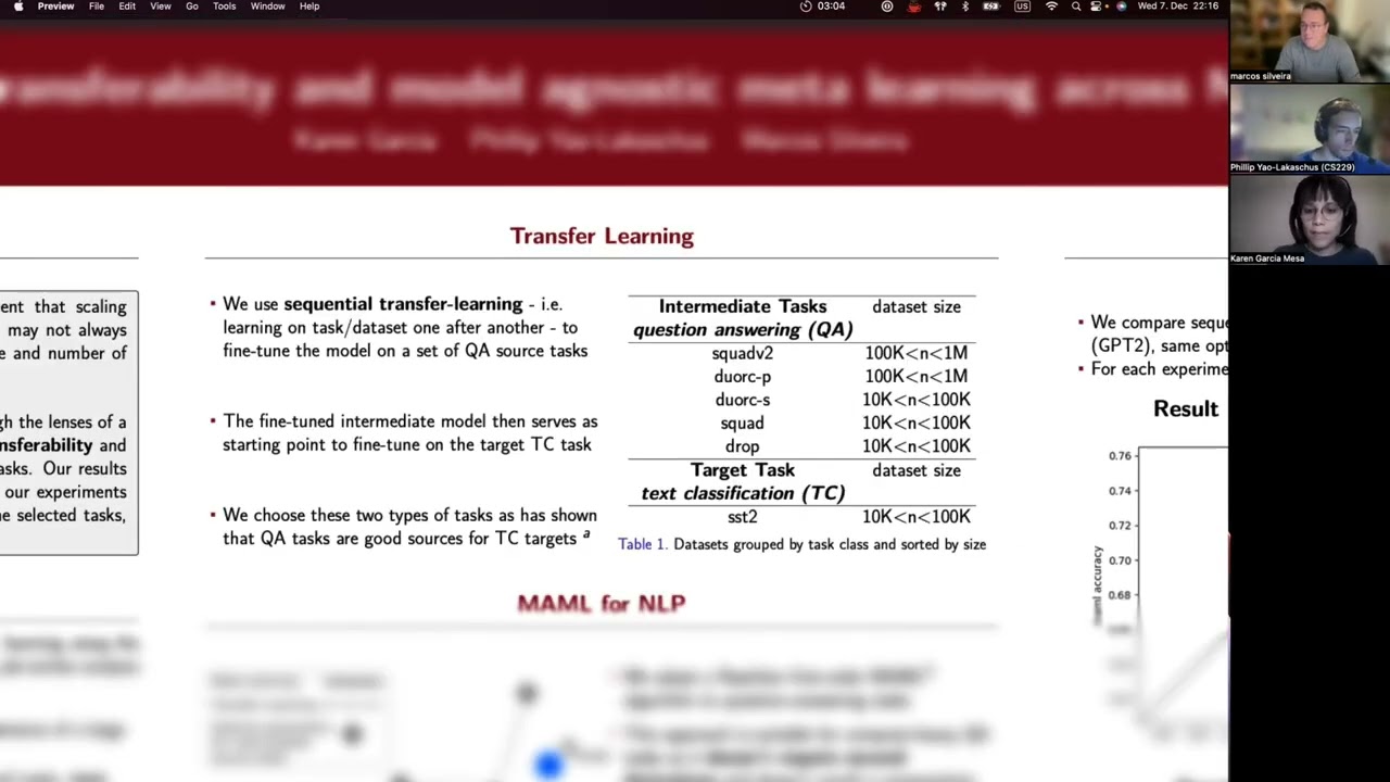 Exploring transferability and model agnostic meta learning across NLP Tasks