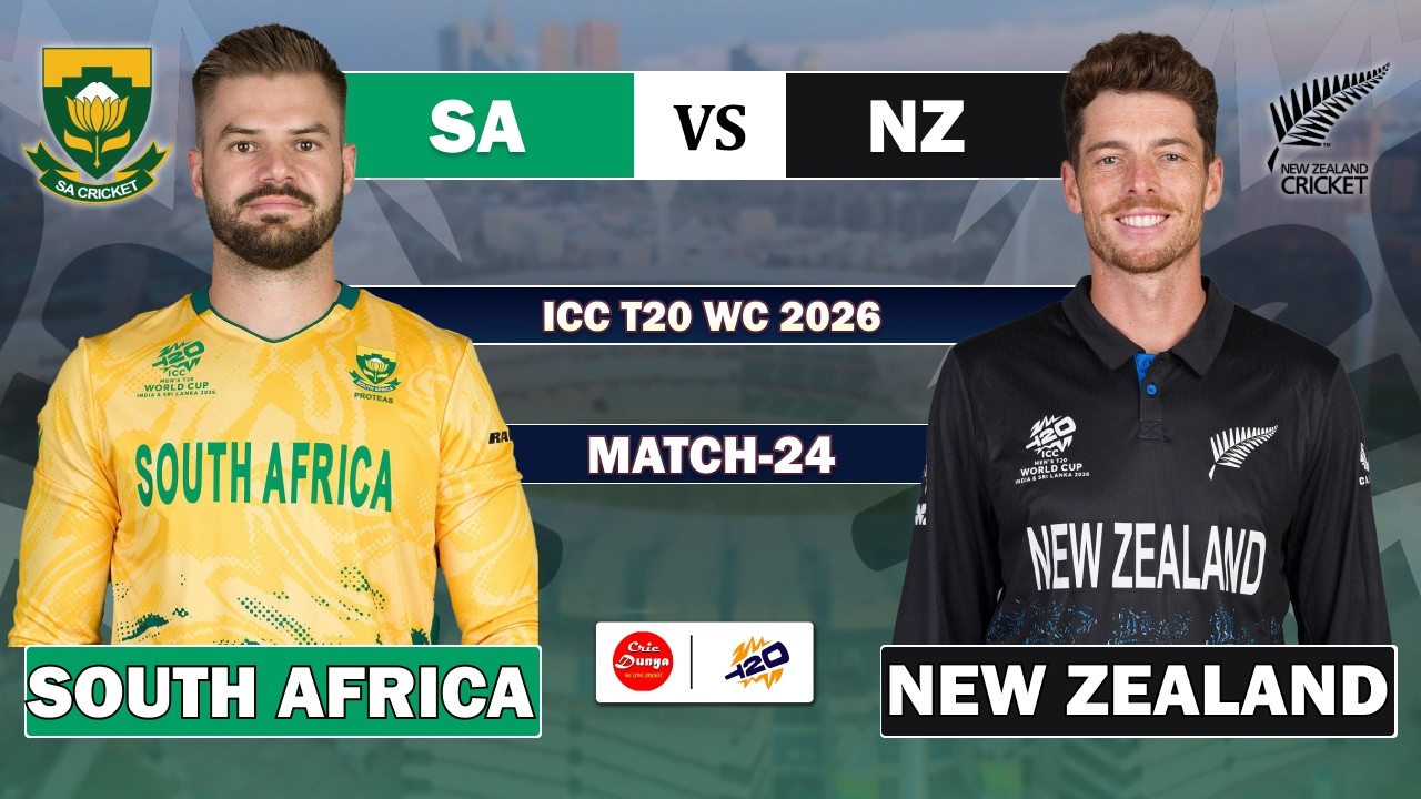 SOUTH AFRICA vs NEW ZEALAND T20 WORLD CUP 24TH MATCH LIVE | NZ vs SA LIVE MATCH COMMENTARY