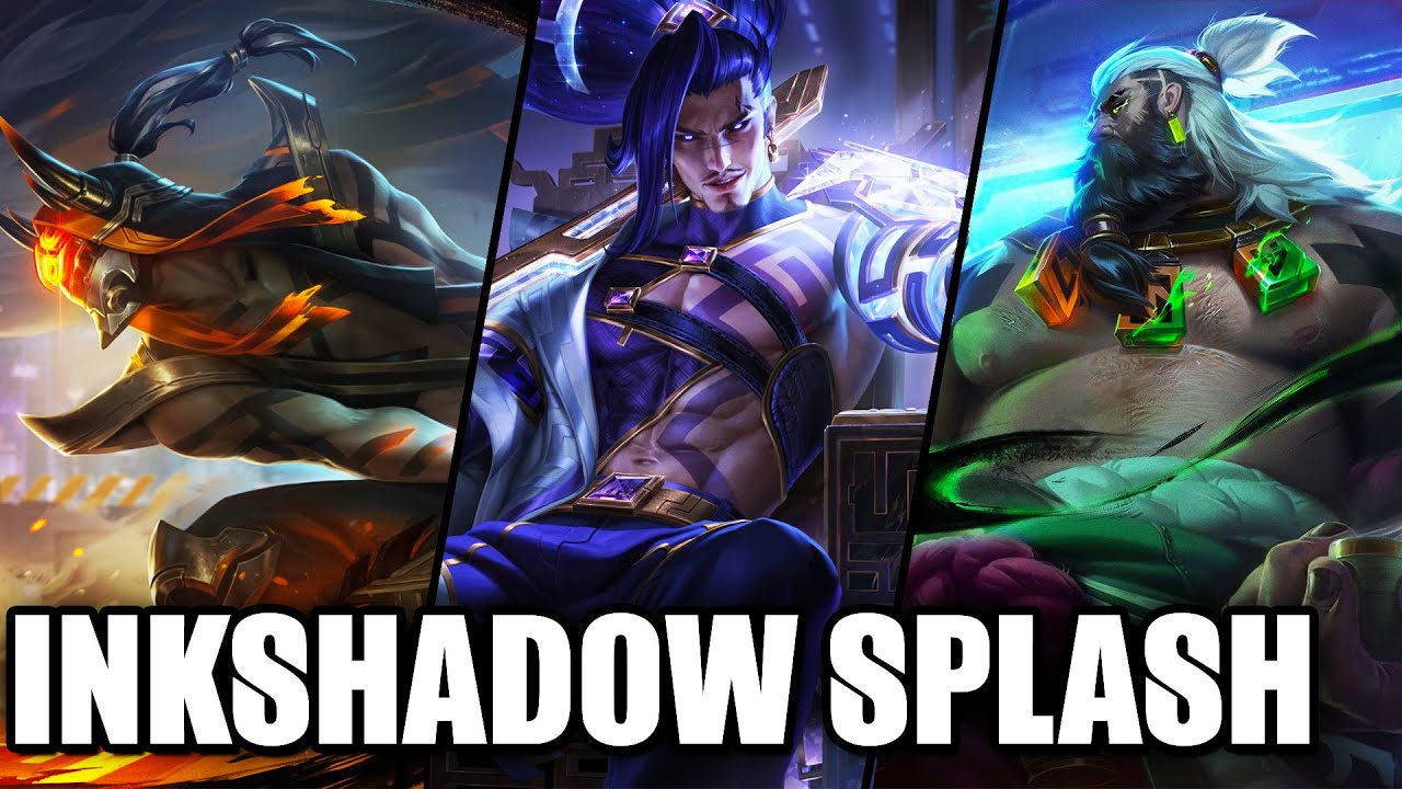 All Inkshadow Skins Splash Arts Master Yi Yone Yasuo Kai'Sa Volibear Udyr Aurelion League of Legends