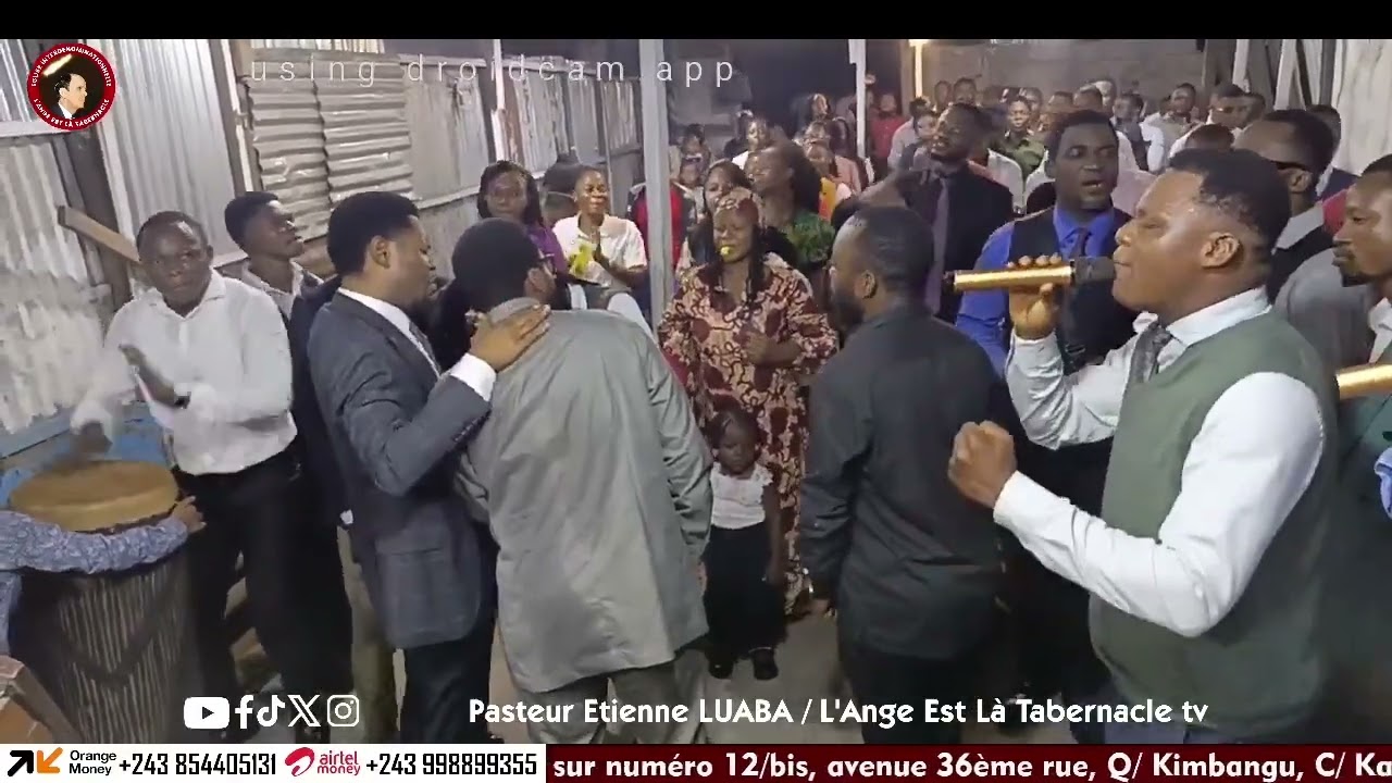 PASTEUR ETIENNE LUABA A SURNATUREL TABERNACLE - UNE ADORATION PROFONDE AVEC TOUTE L'EGLISE