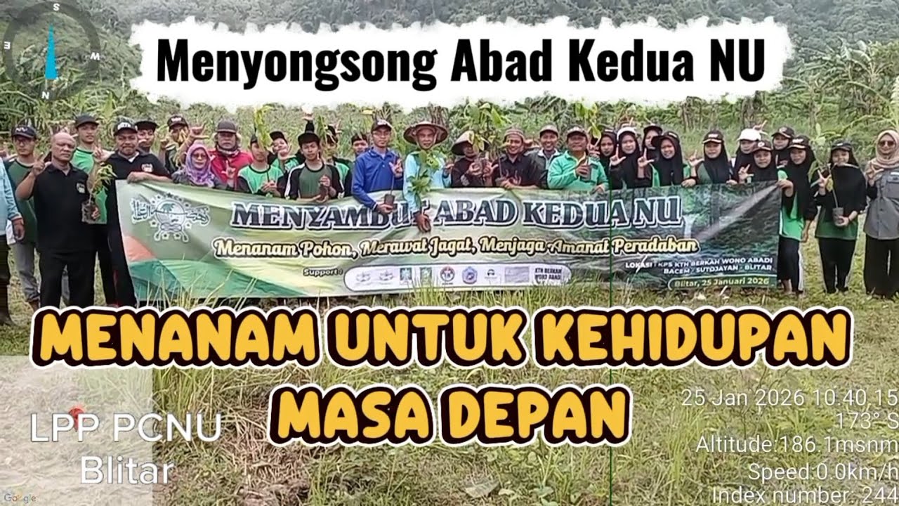 Menyongsong Abad Kedua NU// Menanam tanaman konservasi.