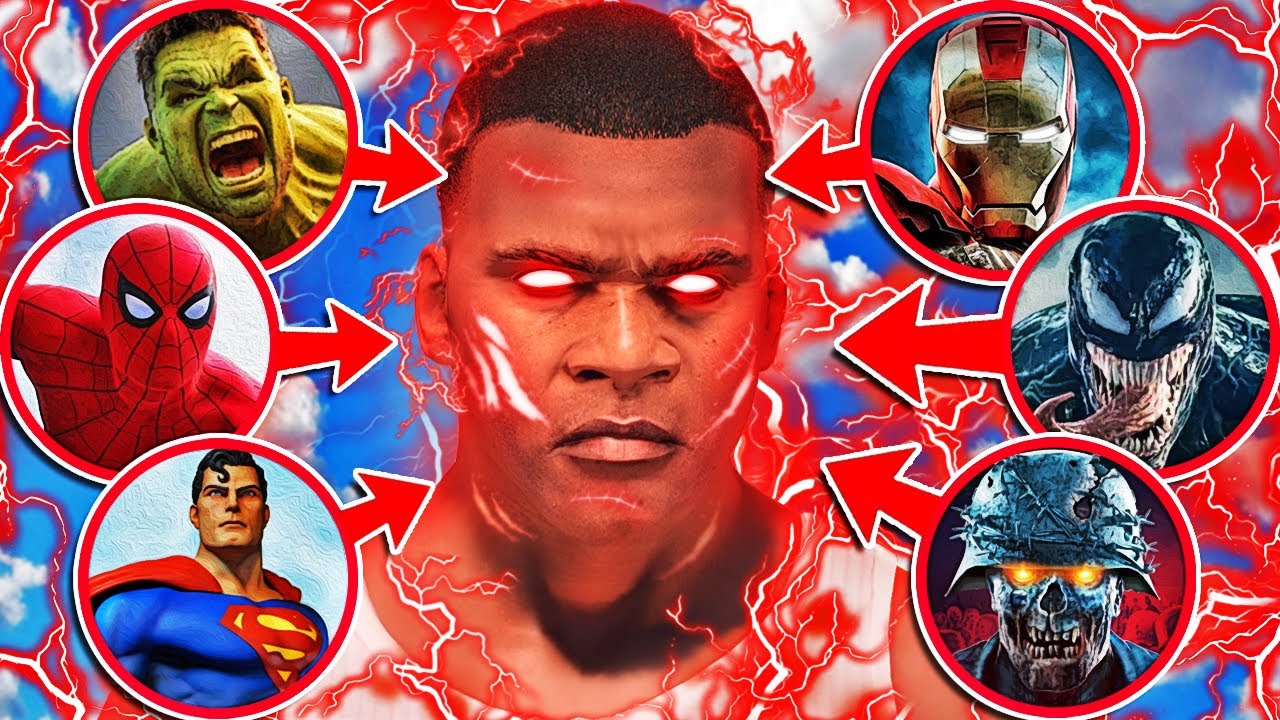 ФРАНКЛИН получает ВСЕ СУПЕРСИЛЫ в GTA 5 (Мстители)