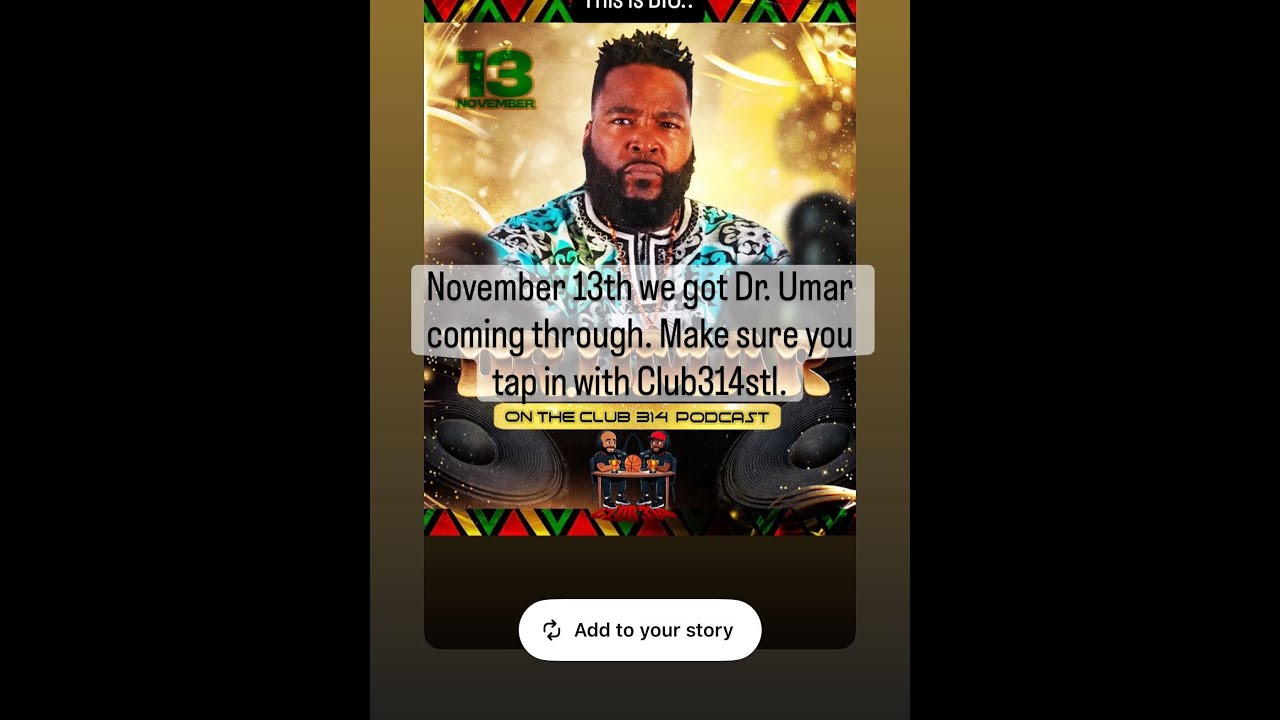 Dr. Umar interview with club314stl