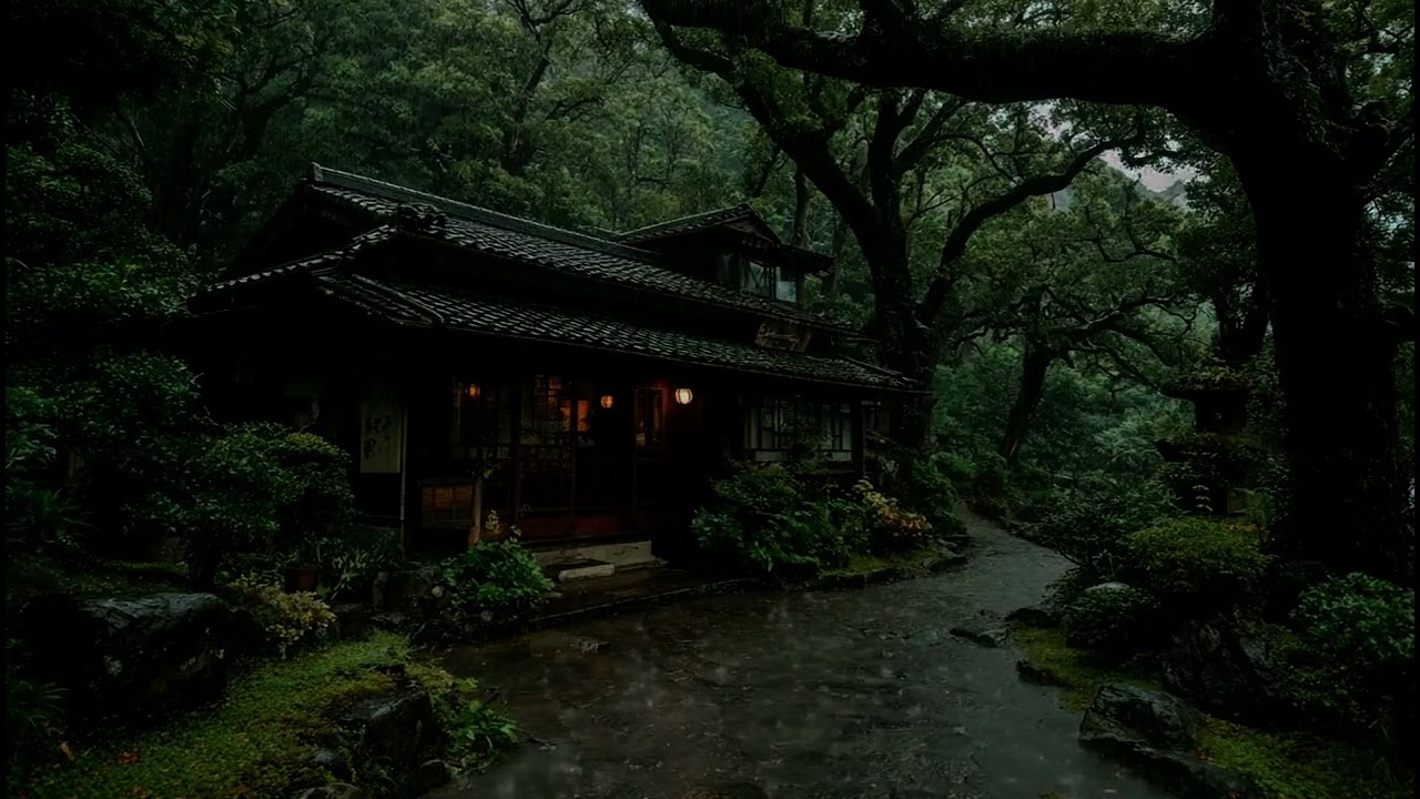 Deep Sleep Rain in a Tranquil Forest Cabin 🌿🌧  No ADS, Pure Rain Ambience