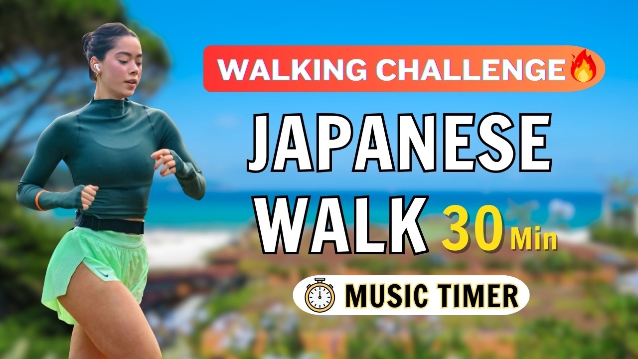 💼 30-Min Japanese Walking Workout for Office Workers 🚶 Burn Belly Fat After Sitting All Day
