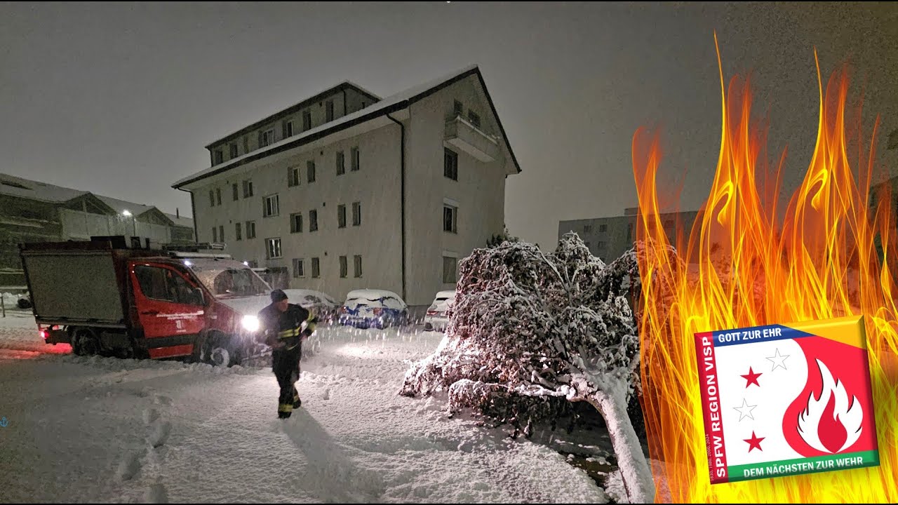 🚨Schneechaos - 2025 | Stützpunktfeuerwehr Region Visp