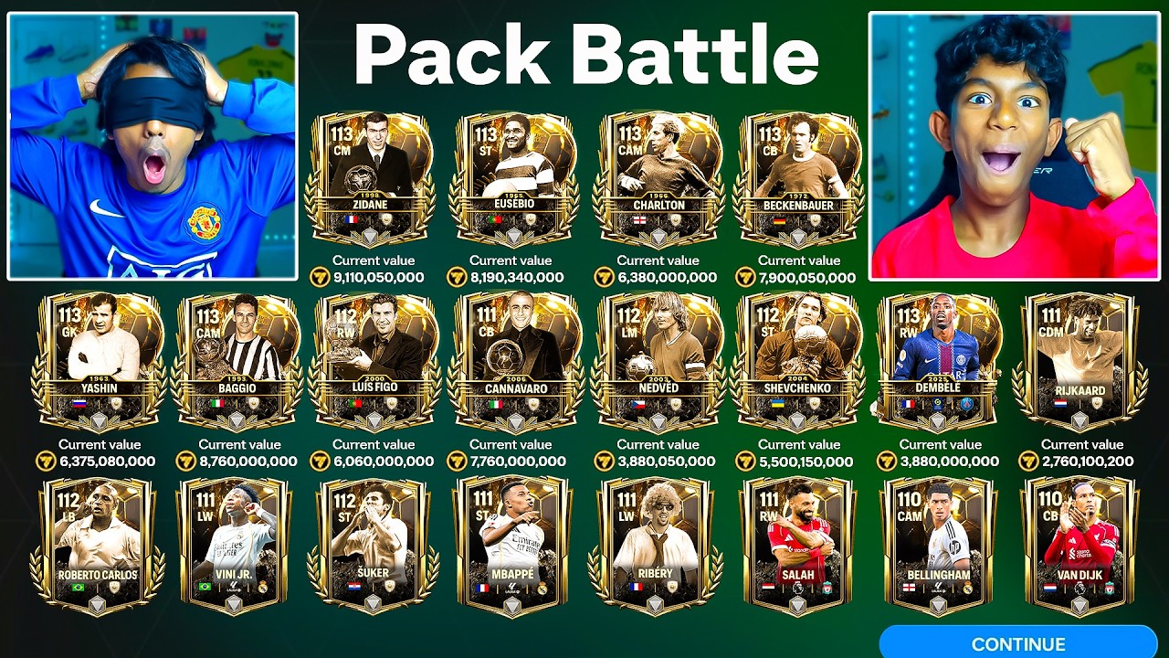 INSANE 1 MILLION Gems BALLON D'OR Blind Pack Opening! 10x 113s Packed! - FC Mobile