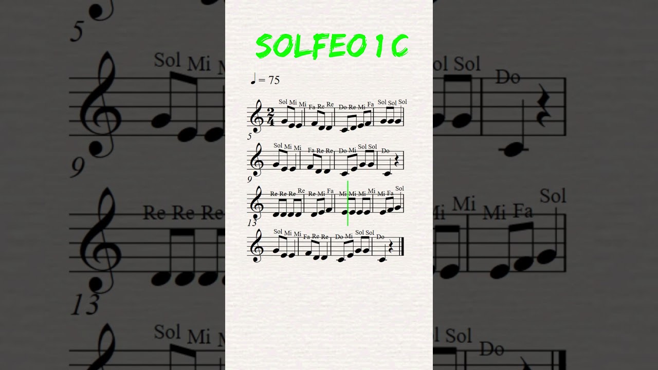 Solfeo 1 C #lecturamusical #tutorial #sightreading #piano #solfeo  #lecturadenotas #musicalnotes