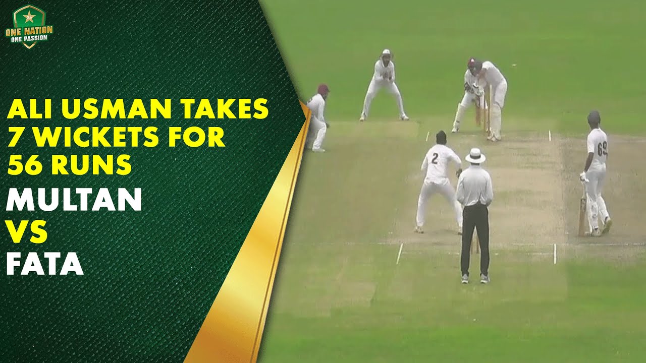 Ali Usman takes 7 wickets for 56 runs | Multan vs FATA | Hanif Mohammad Trophy 2025-26