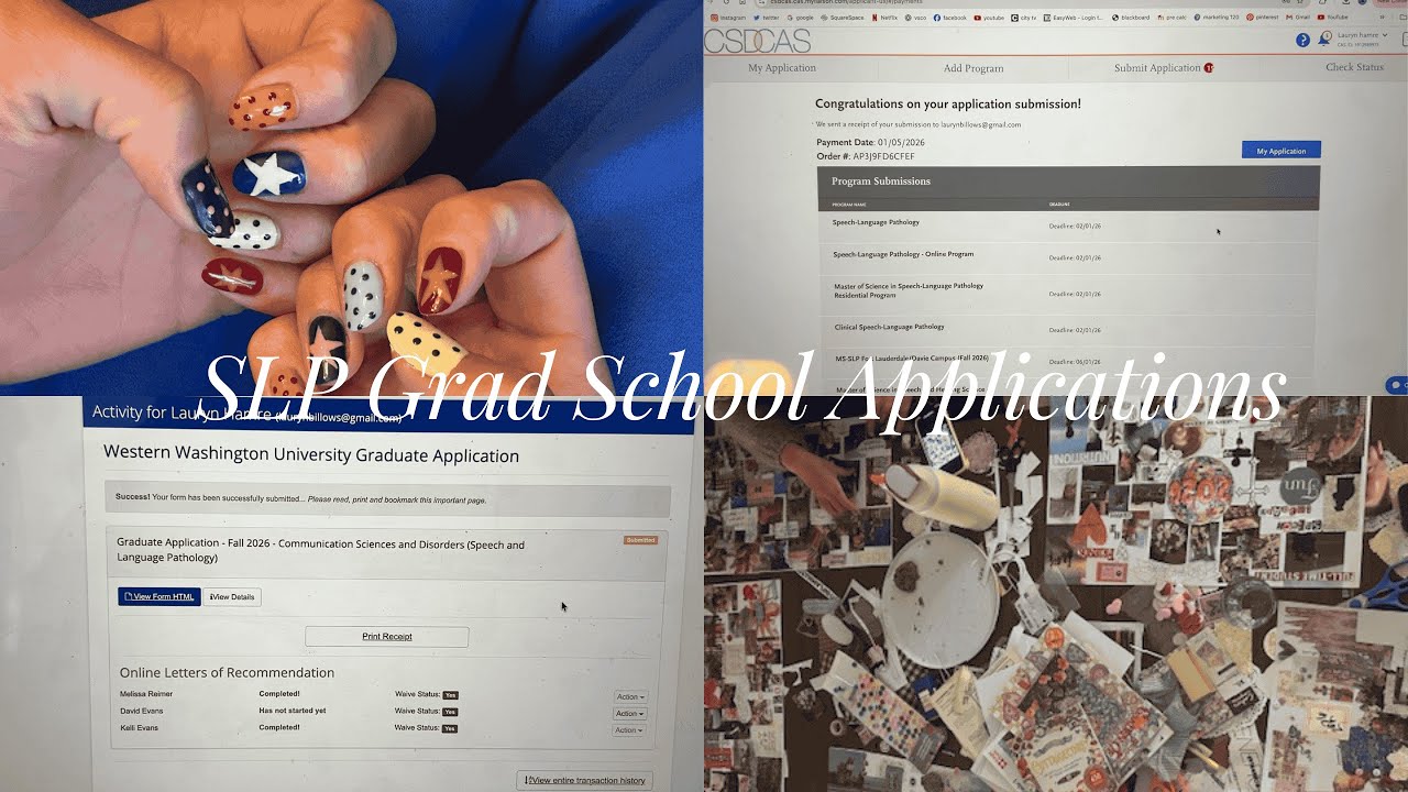 Applying to SLP grad schools!!