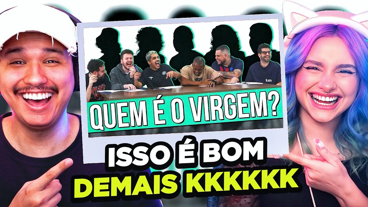 não é possível! Tentando descobrir quem é o VIRGEM! | React Aqueles Caras