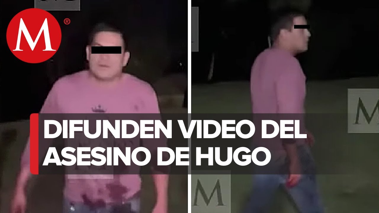 Captan en video a presunto asesino de Hugo Carbajal; se le ve tranquilo y con manchas de sangre